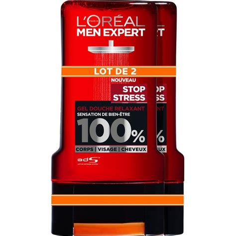 L oréal Paris Men Expert Stop Stress Gel Douche Relaxant Lot De 2 X