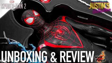 Hot Toys Spider Man 2 Miles Morales Upgraded Suit Unboxing Review