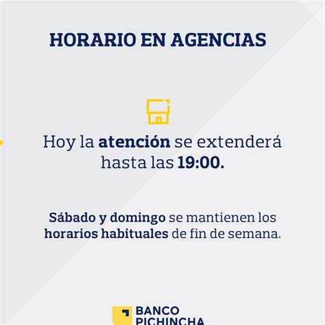 Horario Banco Pichincha Atenci N Y Servicios