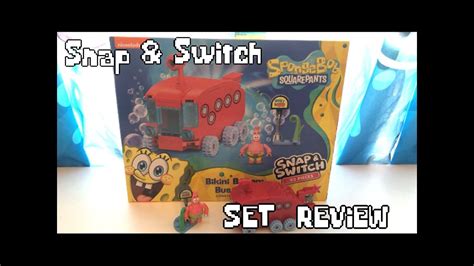 SNAP SWITCH SpongeBob Bikini Bottom Bus Stop Set Build And Review