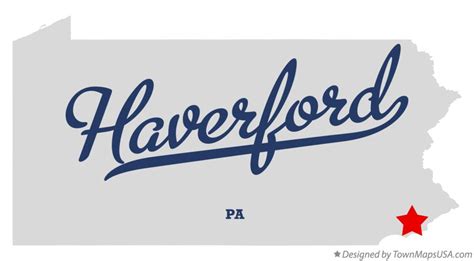 Map of Haverford, PA, Pennsylvania