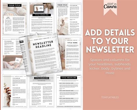 45+ Editable Canva Newsletter Templates for Businesses