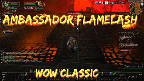 Wow Classic Ambassador Flamelash Youtube