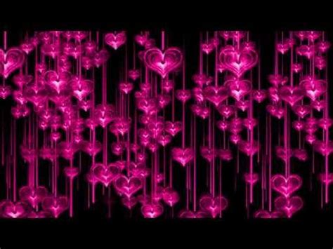 Falling Hearts Background Valentine's Day Screensaver 4K 1 Hour VJ LOOP