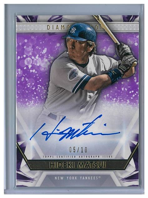 日本代購代標第一品牌樂淘letao松井秀喜 2019 TOPPS DIAMOND ICONS PURPLE AUTO 10 直筆サイン