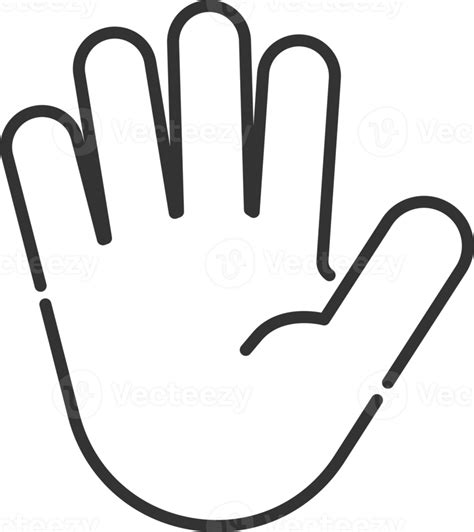 Hand Gestures Finger And Sign Language Outline Icon 16589155 Png