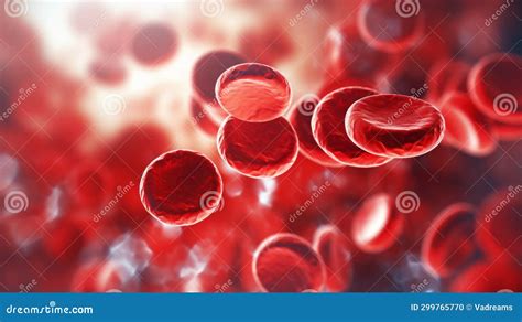 Red Blood Cells Circulating In The Blood Vessels Health Medical