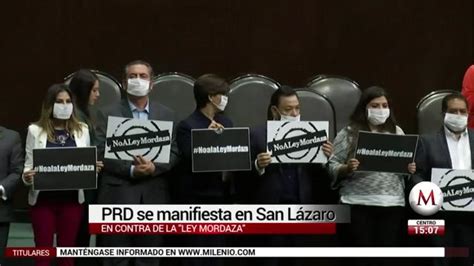 Prd Protesta En San Lázaro Contra Ley Mordaza Grupo Milenio