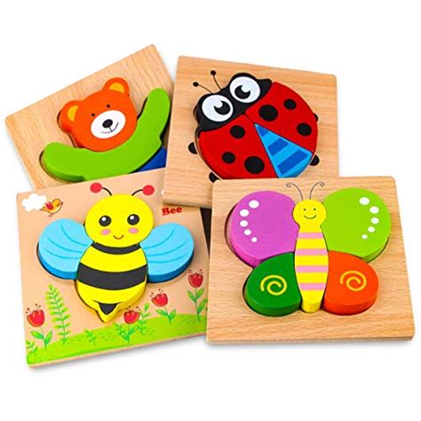 Afufu Jeux Bebe Puzzles En Bois Jouets Montessori Enfant Ans