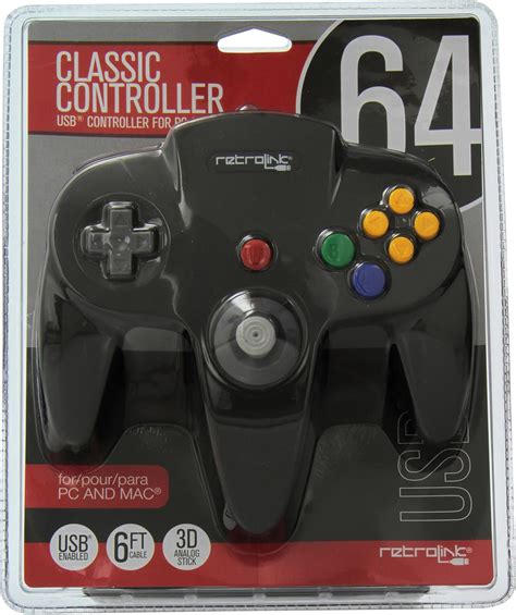 Retro Bit N64 861 N64 Usb Controller Bekabeld Voor Pc En Mac