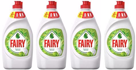 Средство для мытья посуды Fairy / Фери Зеленое яблоко 900 мл, 4 шт ...