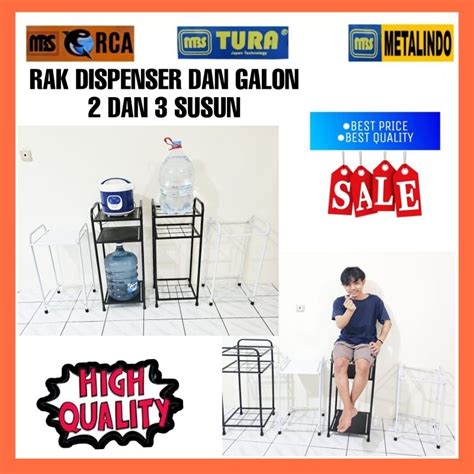 Jual Rak Dispenser 2 Dan 3 Susun MBS Rak Galon Rak Rice Cooker Rak