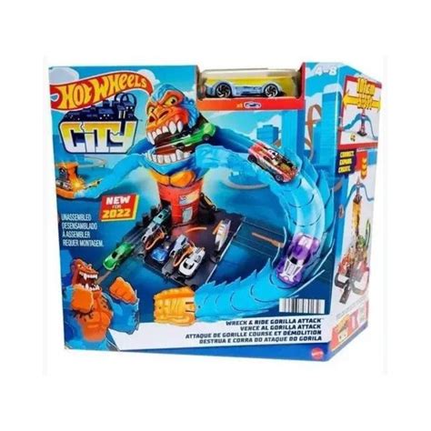 Pista Hot Wheels City Ataque Do Gorila Mattel Casa São José Brinquedos