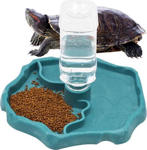 Amazon LinaLife Terrarium Bowls Reptile Water Dish Tortoise Water