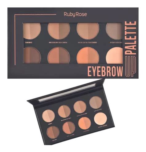 Paleta De Sobrancelha Ruby Rose V Rios Tons Primer Fixador Mercadolivre