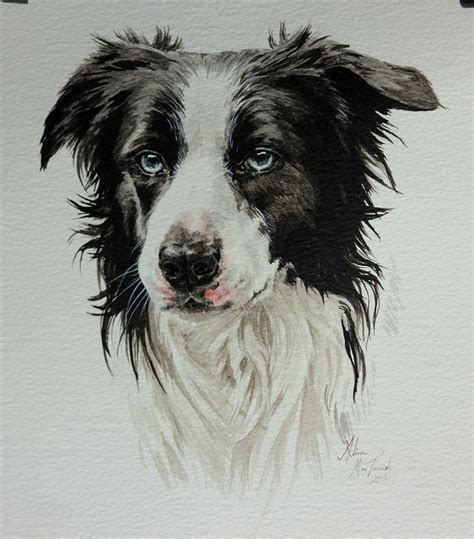 Colliecommision2012stage5finish Border Collie Art Dog Paintings