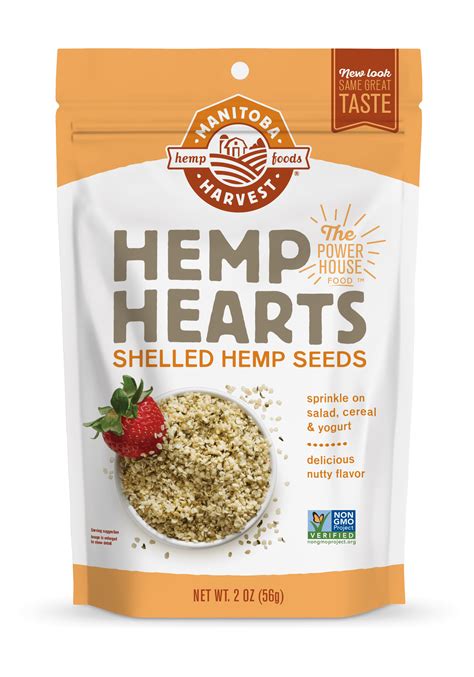 Manitoba Harvest Hemp Seeds 2 Oz 2 Servings 10g Protein 12g Omegas 3 And 6 Per Serving