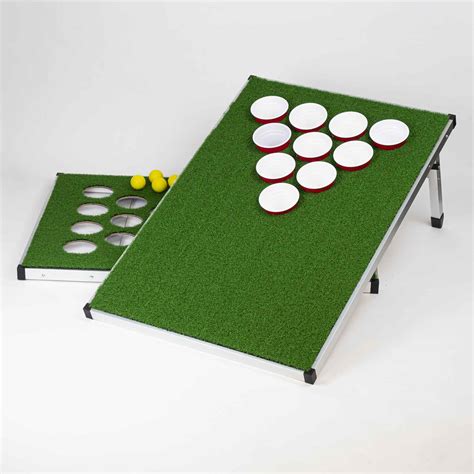 Golf Pong Drinking Game Set - Folding Beer Pong Golf Boards