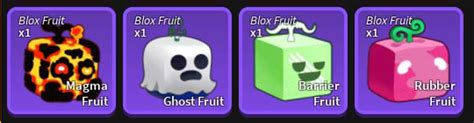 Blox Fruit Magma Ghost Barrier Rubber Fruit