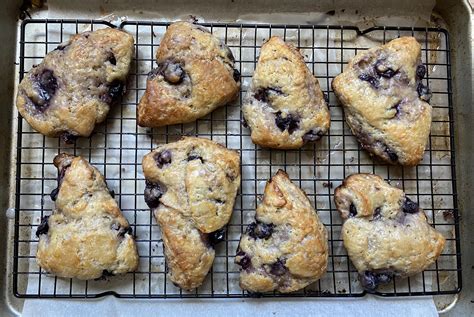 Glazed Lemon Blueberry Scones R Baking