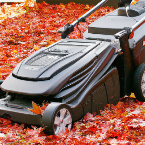 Can I Use An Electric Mower To Mulch Leaves In The Fall Go Electric