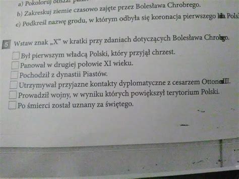 Wstaw Znak X Przy Zdaniach Opisujcych Polityk Hitlerowcw Wobec Ludnoci