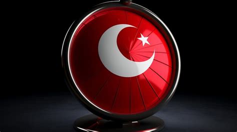 Premium AI Image | Round Design in Turkish National Flag Colors with ...