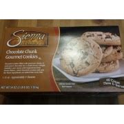 Sienna Bakery Chocolate Chunk Gourmet Cookies Calories Nutrition