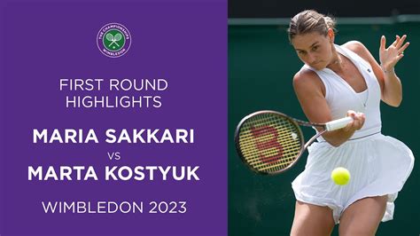 Maria Sakkari vs Marta Kostyuk | First Round Highlights | Wimbledon 2023 - Win Big Sports