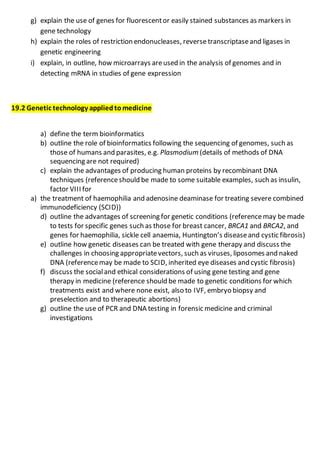 Gene Technology Lesson Plan PDF