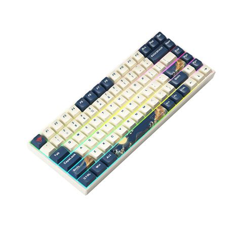 IBlancod K84 84 Keys Tri Mode Mechanical Gaming Keyboard Hot Swappable N Key Rollover RGB