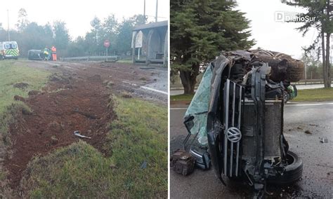 Dos Adultos Mayores Sufrieron Grave Accidente Vehicular En Ruta 5