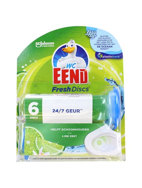 Wc Eend Fresh Discs Houder Lime Zest 6 Discs Nu 41 Korting