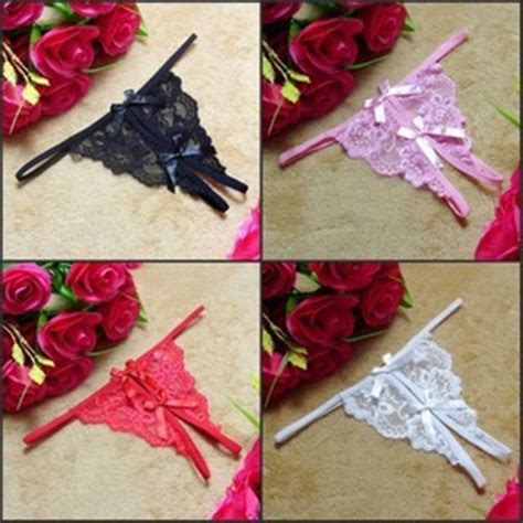 Sexy Lingerie Seduction Sexy Lace Women S Sexy Underwear Bowknot Open T Shaped Panties T Back