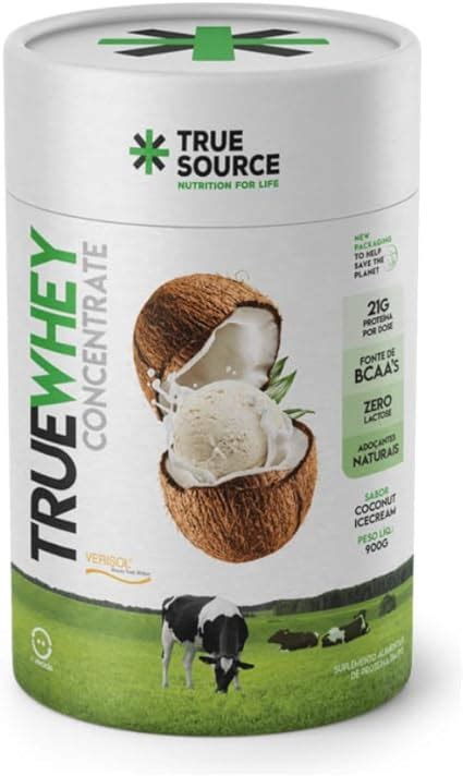 True Source True Whey Concentrate 900G Refil Coconut Ice Cream