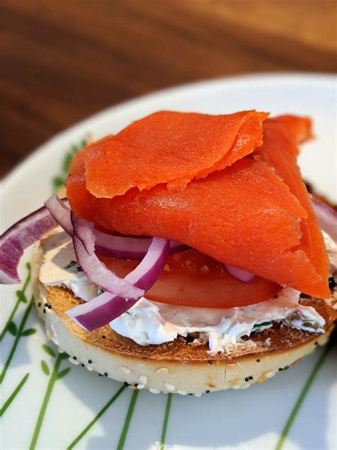 Smoked Salmon And Cream Cheese Bagel Jackies Eats And Treats