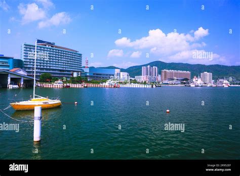 Otsu Port And Lake Biwa In Summer Stock Photo Alamy