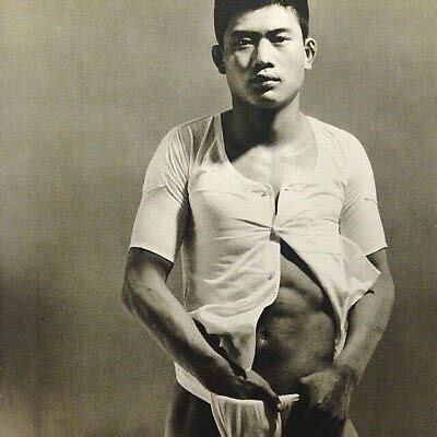 Tamotsu Yato Vintage Homoerotic Japanese Male Gay Interest 17 X 22