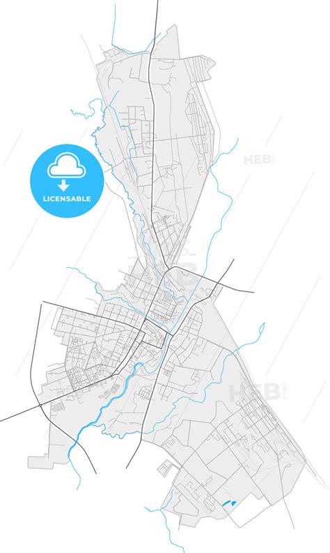 Kėdainiai, Kaunas County, Lithuania, high resolution vector map ...