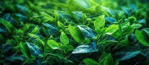 Premium AI Image | green foliage texture