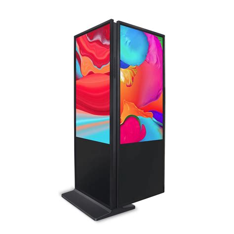 Aiyos Inch Dual Screen Advertising Display Kiosk Digital