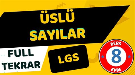 Sinif Lgs Sl Sayilar Full Tekrar Youtube