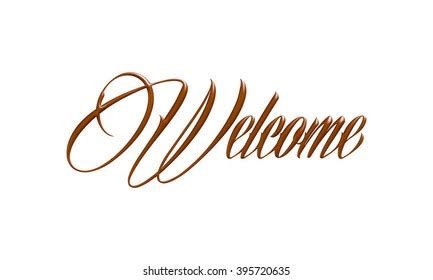 Arabic Calligraphy Type Welcome Ahlan Wa Stock Vector Royalty Free