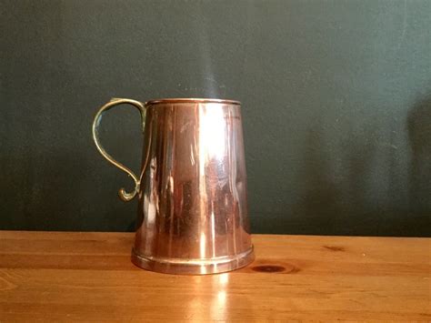 Vintage Retro Copper Brass Beer Stein Tankard Mug Etsy Vintage