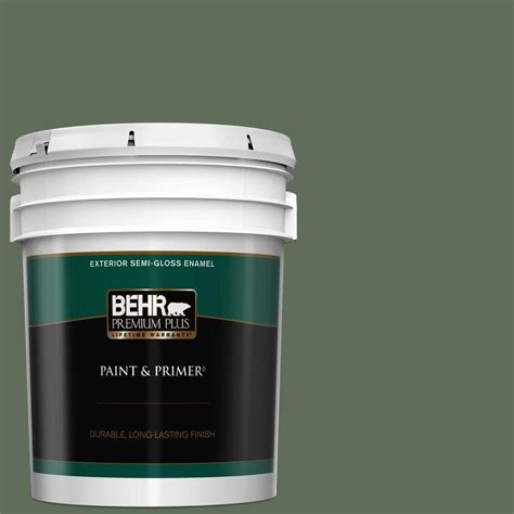 BEHR PREMIUM PLUS 5 Gal PPU11 01 Royal Orchard Semi Gloss Enamel