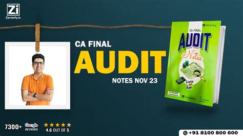 Ca Final Audit Notes For Nov By Ca Shubham Keswani Youtube