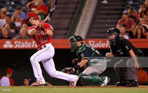 Gordon Beckham Of The Los Angeles Angels Of Anaheim At Bat During The