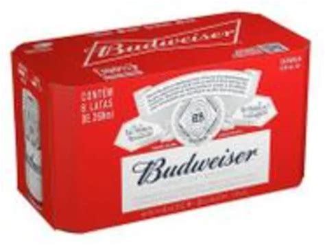 Saindo Por R 18 14 Cerveja Budweiser American Lager 8 Unidades Lata 269ml Pelando