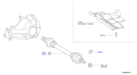 2025 Infiniti QX80 AT 2WD Cv Axle Shaft Drive Rear Driveline