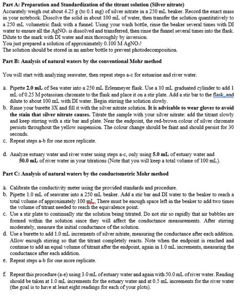 Preparation And Standardization Of Agno Pdf Titration Off